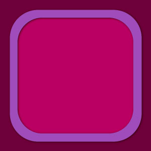Rahmen in lila mit pinkem Hintergrund