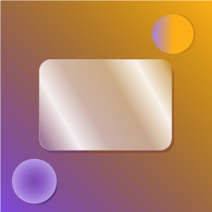 Template mit lila-gelb Verlauf, kugeln, und Fenster für Text