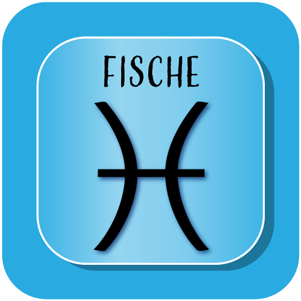 Sternzeichen Fische Sticker, künstlerische Darstellung