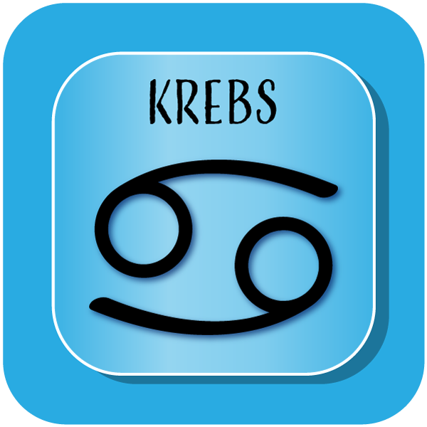 Sternzeichen Krebs Sticker, künstlerische Darstellung