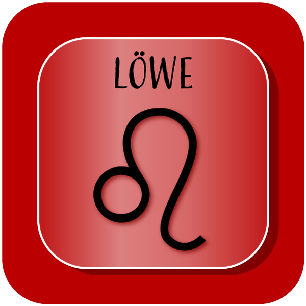 Sternzeichen Löwe Sticker künstlerische Darstellung